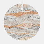 Ornement En Verre Pointillisme Wavy Polka : Doux Doux Textile (Verso)