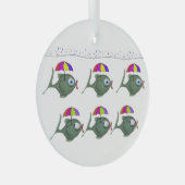 Ornement En Verre Poisson parapluie (Avant droite)