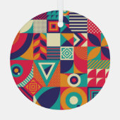 Ornement En Verre Pop formes géométriques abstraites, motif transpar (Verso)