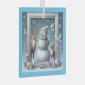 Ornement En Verre Portrait de Noël (Avant droite)