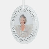 Ornement En Verre Pour toujours dans nos coeurs Mémorial Élégante ph (Avant gauche)