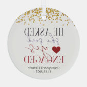 Ornement En Verre Premier Marié (Verso)