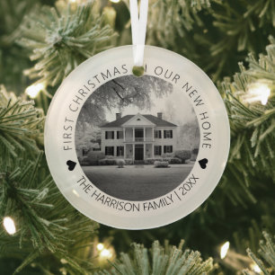 Ornement En Verre Premier Noël dans notre nouvelle photo