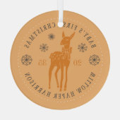 Ornement En Verre Premier Noël de bébé Keepsaké personnalisé (Verso)