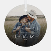 Ornement En Verre Premier Noël engagé Keepsaké (Verso)