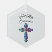 Ornement En Verre Première Croix de la Sainte Communion (Recto)