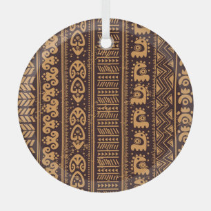 Ornement En Verre Première ethnie tribale, motif sans coutures.