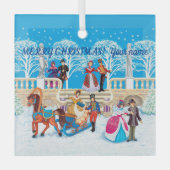 Ornement En Verre Promenade hivernale (Recto)