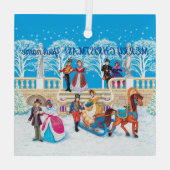 Ornement En Verre Promenade hivernale (Verso)