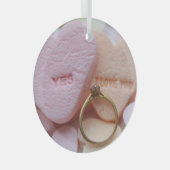 Ornement En Verre Proposition du Fiançailles Diamond Ring (Avant droite)