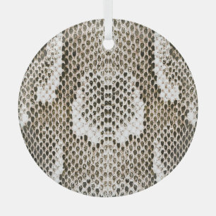 Ornement En Verre Python Skin : Design Motif animal