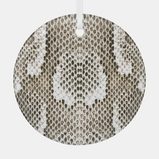 Ornement En Verre Python Skin : Design Motif animal (Recto)
