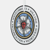 Ornement En Verre Quatre solas - luthérien (Avant gauche)