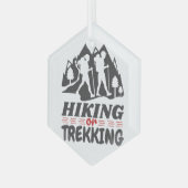 Ornement En Verre Randonnée ou trekking (Avant gauche)