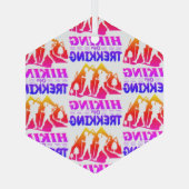 Ornement En Verre Randonnée ou trekking (Verso)