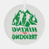 Ornement En Verre Randonnée ou trekking (Verso)