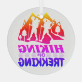 Ornement En Verre Randonnée ou trekking (Verso)