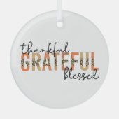 Ornement En Verre Remerciements à la bienheureuse guépard'impression (Recto)