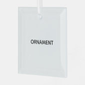 Ornement En Verre Remove This Text & Add Your Own Design (Avant gauche)
