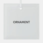 Ornement En Verre Remove This Text & Add Your Own Design (Recto)