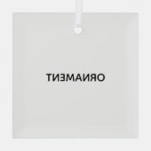 Ornement En Verre Remove This Text & Add Your Own Design (Verso)