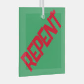 Ornement en verre REPENT - Vert (Avant droite)