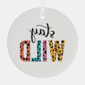 Ornement En Verre Restez à l'abri (Verso)