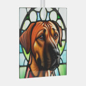 Ornement En Verre Rhodesian Ridgeback "Verre tendu" (Avant droite)