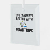 ORNEMENT EN VERRE ROADTRIP LIFE IS BETTER (Avant gauche)