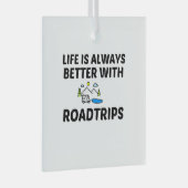 ORNEMENT EN VERRE ROADTRIP LIFE IS BETTER (Avant droite)