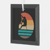 Ornement En Verre Rock Escalade Climber Retro (Avant gauche)