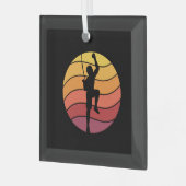 Ornement En Verre Rock Escalade Climber Retro (Avant gauche)