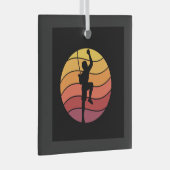 Ornement En Verre Rock Escalade Climber Retro (Avant droite)