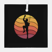 Ornement En Verre Rock Escalade Climber Retro (Verso)