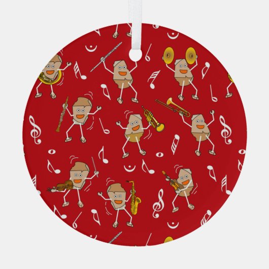 Ornement En Verre Rock Instruments de musique (Verso)