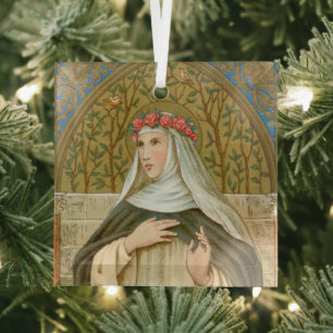 Ornement En Verre Rose de Lima (BK 020)