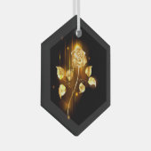 Ornement En Verre Rose d'or ( rose d'or ) (Avant droite)