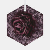 Ornement En Verre Rose Mandala (Verso)