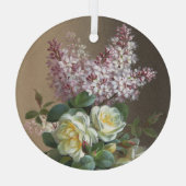 Ornement En Verre Roses et Lilacs (Verso)