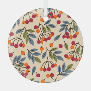 Ornement En Verre Rowan Branches : Textile Charme Vintage