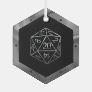 Ornement En Verre RPG Critmas   Old School Tabletop Roleplayer Dice