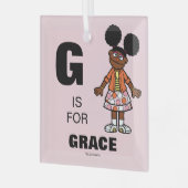 Ornement En Verre Rue Sésame | Gabrielle Ajouter Votre Nom (Avant gauche)