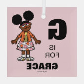 Ornement En Verre Rue Sésame | Gabrielle Ajouter Votre Nom (Verso)