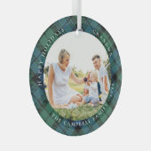 Ornement En Verre Russe Plaid Family Photo Grand-mère Campbell Tarta (Avant droite)