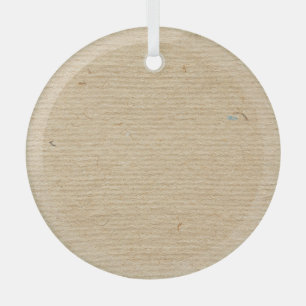 Ornement En Verre Rustic Kraft Papier : Arrière - plan texturé.