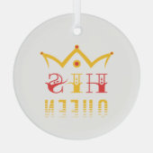 Ornement En Verre Sa Reine (Verso)