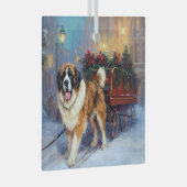 Ornement En Verre Saint Bernard Christmas Festive (Avant droite)