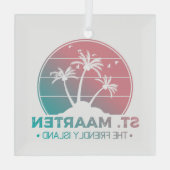 Ornement En Verre Saint-Martin | Sint Martin Retro Gradient (Verso)