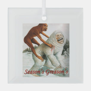 Ornement En Verre Saisons Graisons Mème Ornament