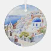 Ornement En Verre Santorin (Recto)